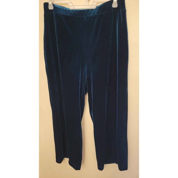 Susan Graver green slacks XLP - Picture 4 of 4